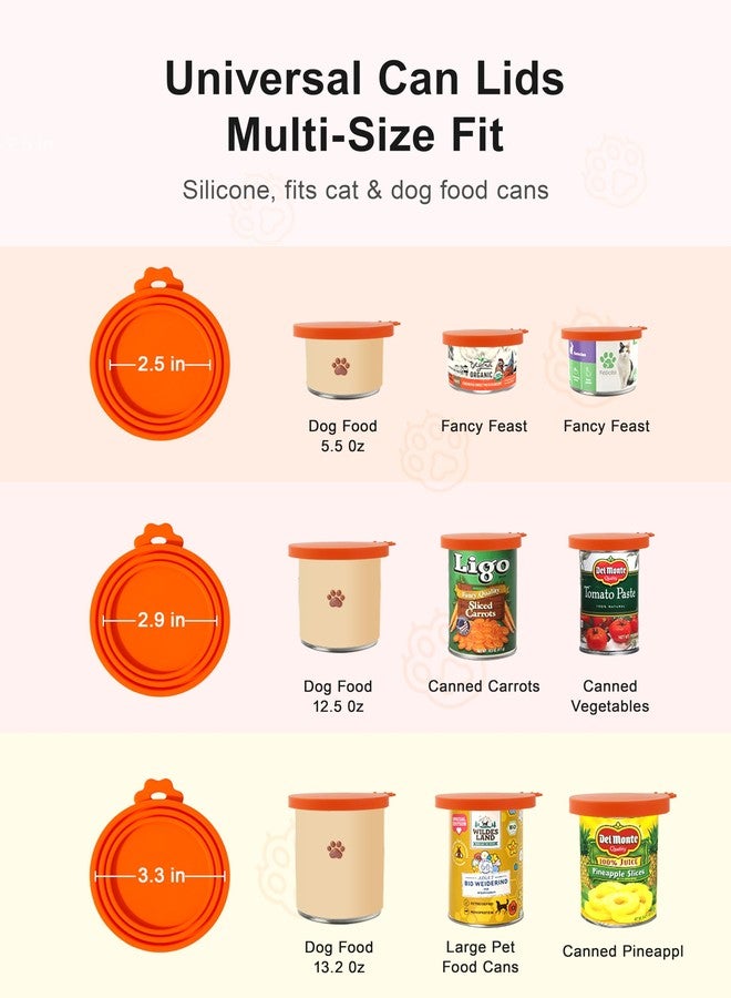 Anyongora Can Covers for Pet Food Cans – 4-Pack Silicone Can Lids for Cats and Dogs, Airtight and Safe for Pets, Dishwasher Safe, Cat Food Lid Set for Home, Travel, or Boarding Use - Image 2